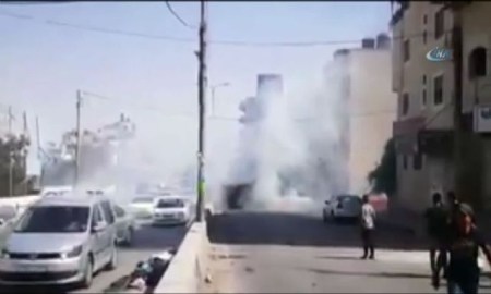 İsrail askerlerinden Filistinlilere sert müdahale