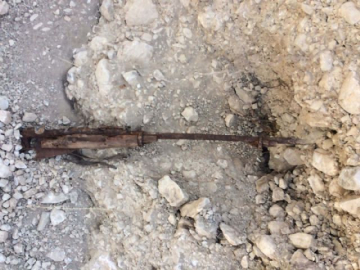 Osmanlı-Rus savaşından kaldığı iddia edilen tüfek bulundu