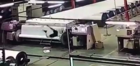 Fabrikada korkunç kaza !