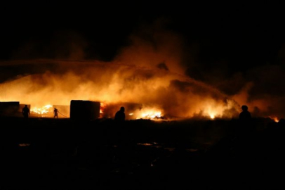 Başkent'te sanayi bölgesinde yangın