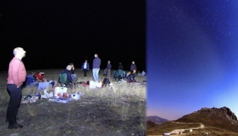 Meteor yağmurunu görmek için 2 bin 400 metrede kamp kurdular