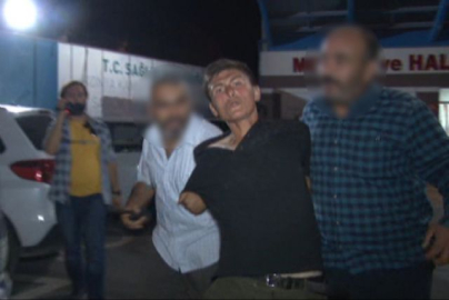 Gazetecilere terlik fırlattı