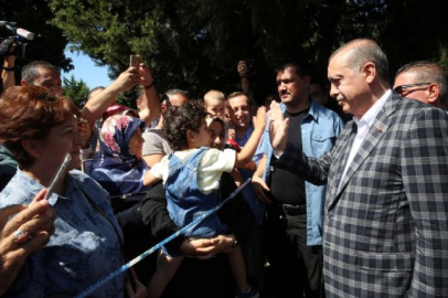 Erdoğan cuma namazını Orman Bölge Müdürlüğü Camii'nde kıldı