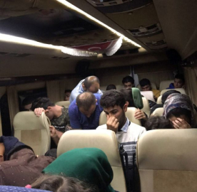 Okul servisi ile göçmen kaçakçılığı