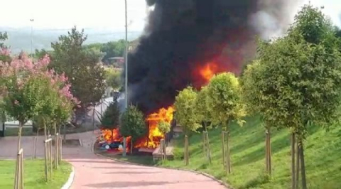 İstanbul'da korkutan yangın
