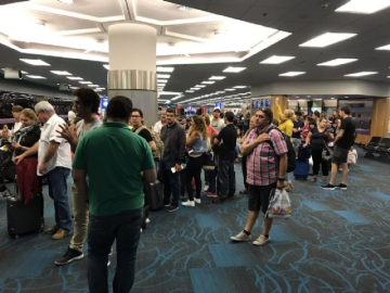 Miami Uluslararası Havalimanında 47 yolcu mahsur kaldı