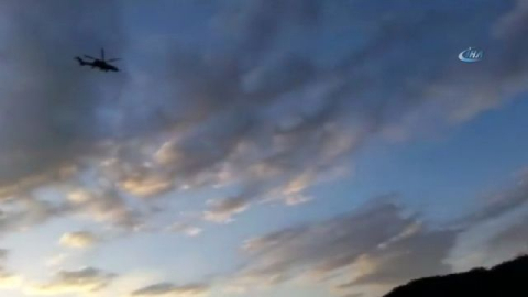 Ağrı'da helikopterli terör operasyonu kamerada