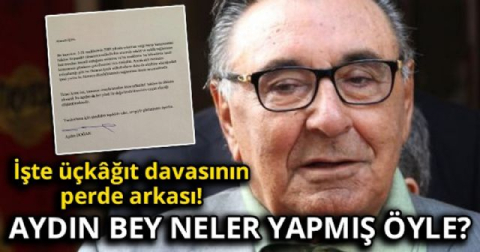 'Aydın Bey neler neler yapmış öyle?'