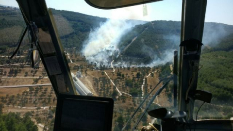 Tarihi Gelibolu Yarımadası'nda yangın