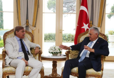 Başbakan Yıldırım, Pencap Eyaleti Başbakanı Şerif'i kabul etti