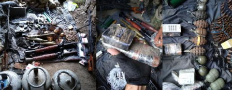 Mağarada çok sayıda mühimmat ele geçirildi