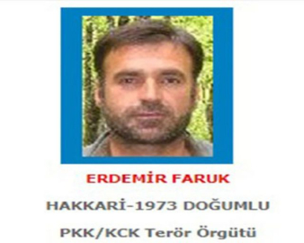 O terörist 1 milyon 500 bin liralık mavi listede çıktı