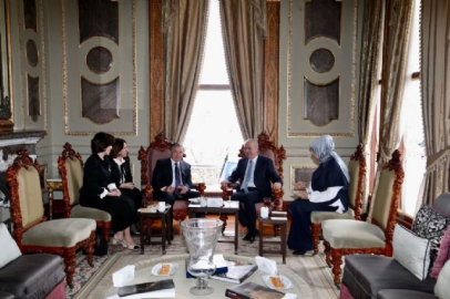 Kurtulmuş, Özbekistan Cumhurbaşkanı'nı Topkapı Sarayı'nda ağırladı