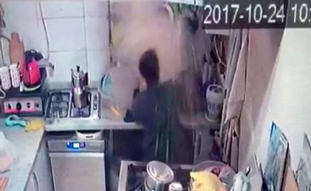 Düdüklü tencere böyle patladı