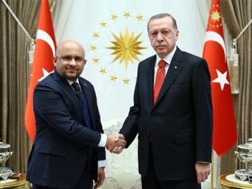 Erdoğan Yeşilay Başkanını kabul etti