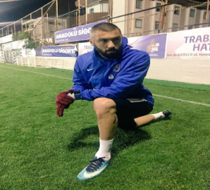 Kazanın ardından yeşil sahaya çıktı