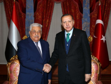 Cumhurbaşkanı Erdoğan, Mahmud Abbas'la görüştü