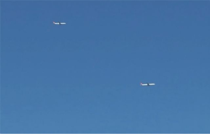 İstanbul semalarında şaşırtan görüntü