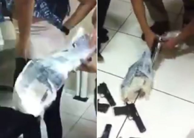 Hapishaneye 12 tabanca sokmak isterken yakalandı