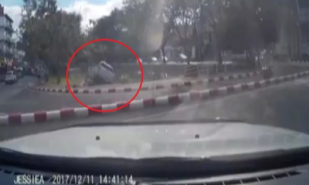 Gölete böyle uçtu