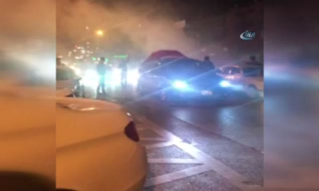 Önce yolu kestiler sonra da defalarca havaya ateş ettiler