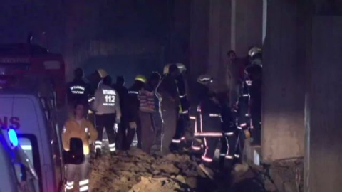 İstanbul'da spor kompleksinde göçük: 2 yaralı