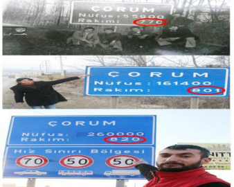 Çorum'da rakım farkı