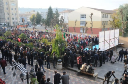 Cizre'de Kudüs mitingi