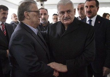 Başbakan Yıldırım'dan Mesut Yılmaz'a taziye ziyareti