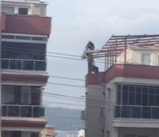 Tedbirsiz çalışan işçiler yürekleri ağza getirdi