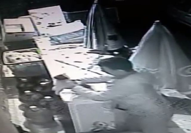 Kediyi boğarak öldüren cani kamerada