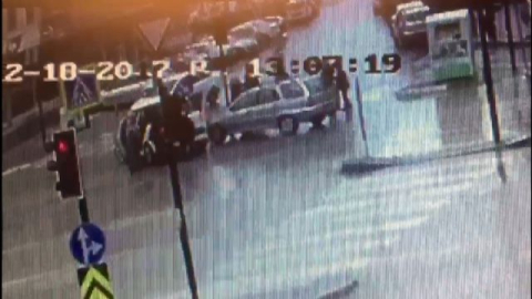 Kafa kafaya böyle çarpıştılar