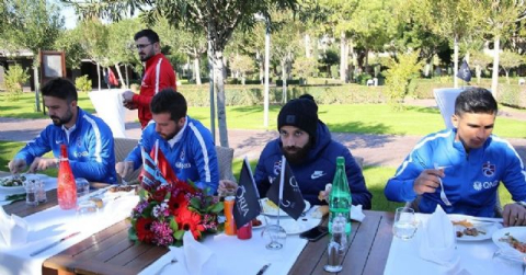Trabzonspor'da barbekü partisi