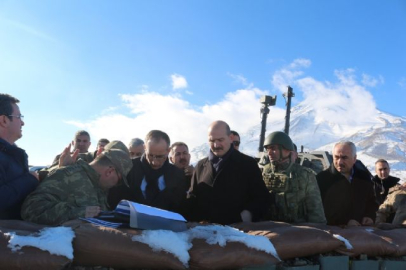 İçişleri Bakanı Soylu, Ağrı Dağı'nda
