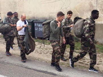 Salih Uçan askeri kampta