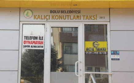 Taksi durağında ilginç ilan