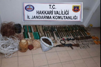 Çok sayıda patlayıcı ve mühimmat ele geçirildi