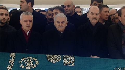 Cenaze törenine Başbakan Yıldırım da katıldı