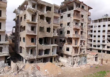 Doğu Guta havadan görüntülendi