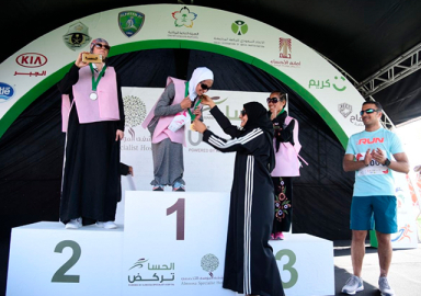 Suudi Arabistan'da kadınlar ilk kez maratona katıldı