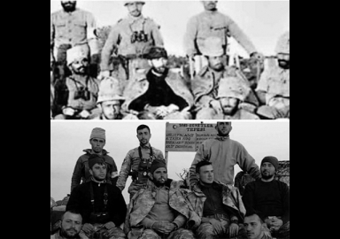 Afrin’deki askerlerden Mustafa Kemal Atatürk pozu