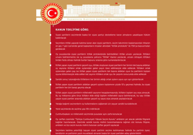 Seçim ittifakının detayları