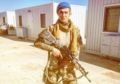 Afrin'de şehit düşen Antalyalı şehidin paylaşımı