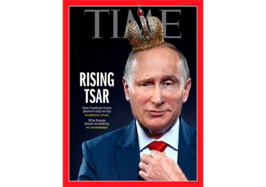 Time yeni sayısının kapağında Putin'i başında taçla gösterdi