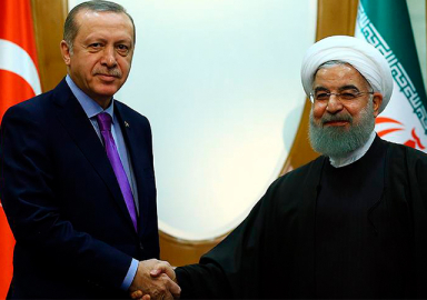 Cumhurbaşkanı Erdoğan ile Ruhani'nin görüşmesi başladı