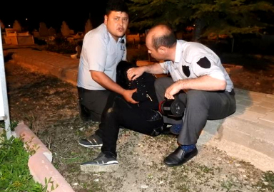 Çorum'daki mezarlıkta ağlayan kız 'yakalandı'