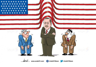 Arap dünyasından çok çarpıcı Erdoğan karikatürü!