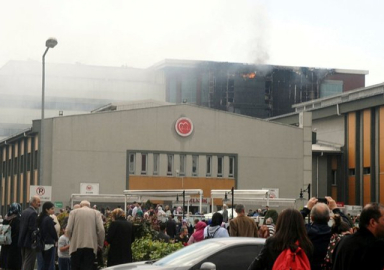 İstanbul'da hastane yangını
