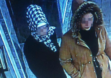 Tanınmamak için başörtü takan hırsızlar!