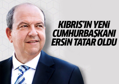 Kıbrıs'ın yeni Cumhurbaşkanı Ersin Tatar oldu